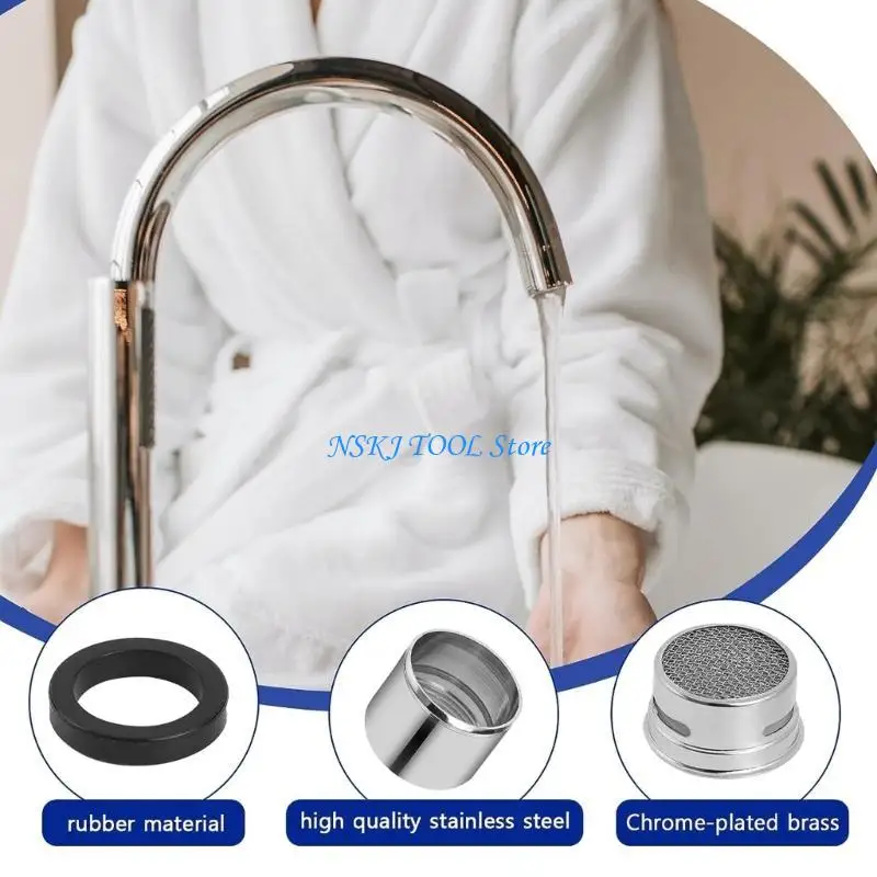 L8RC 6 Pcs Female Thread Faucet Filter with Wrench Sink Aerator for Kitchen Bathroom
L8RC 6 Pcs Female Thread Faucet Filter with Wrench Sink Aerator for Kitchen Bathroom