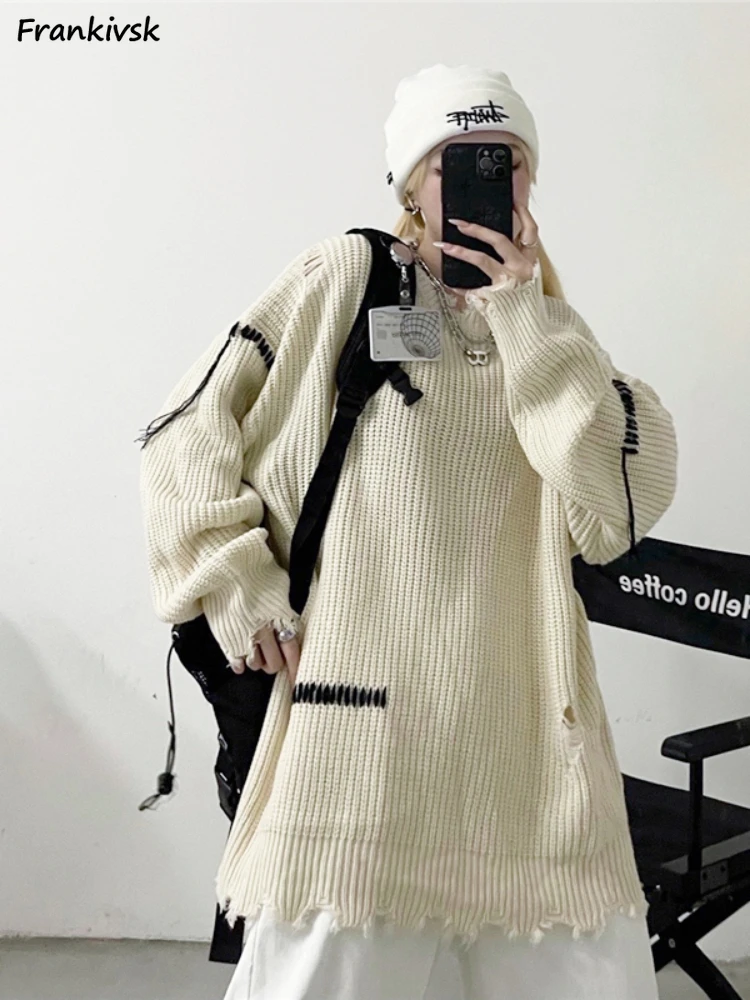 Couples Sweaters Women Autumn European Style Loose O-neck Pure Soft High Street Unisex Simple Vintage Leisure Knitting All-match
Couples Sweaters Women Autumn European Style Loose O-neck Pure Soft High Street Unisex Simple Vintage Leisure Knitting All-match