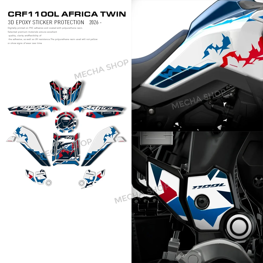 For Africa Twin CRF 1100 L 2026 Tank Pad Motorcycle Fuel Tank Guard Kit 3D Epoxy Resin Sticker Protection Decal Stickers
For Africa Twin CRF 1100 L 2026 Tank Pad Motorcycle Fuel Tank Guard Kit 3D Epoxy Resin Sticker Protection Decal Stickers
