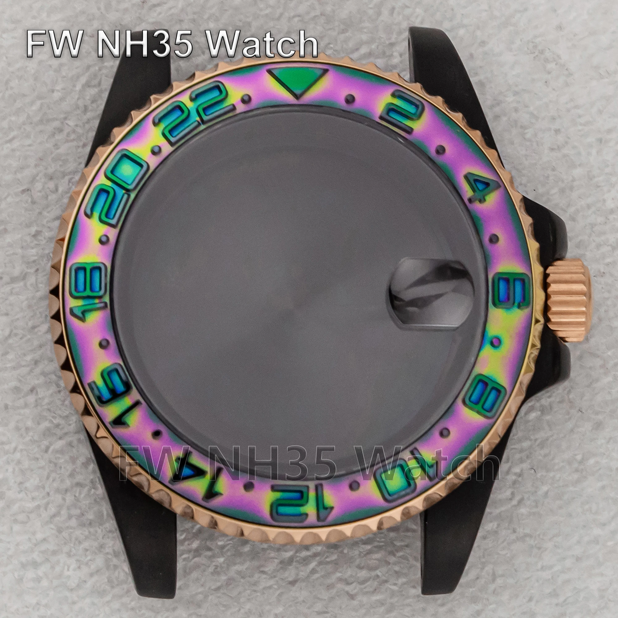 NH35 Watch Case 10ATM Waterproof Black Rose Two Tone Stainless Steel Case for SUB GMT Watch Mod Parts Fit NH35/NH36 Movement
NH35 Watch Case 10ATM Waterproof Black Rose Two Tone Stainless Steel Case for SUB GMT Watch Mod Parts Fit NH35/NH36 Movement