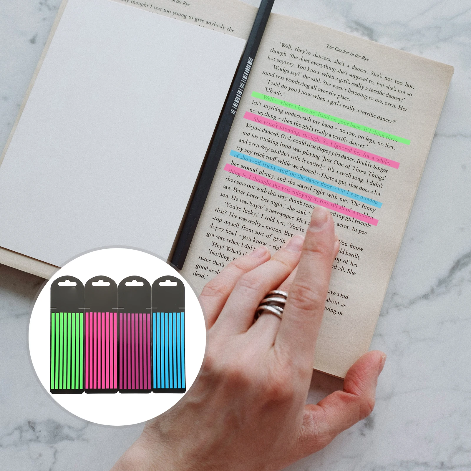 Transparent Fluorescent Notes Highlight Stickers Page Markers Tabs Tape 4 Books Text Markers Portable Supply
Transparent Fluorescent Notes Highlight Stickers Page Markers Tabs Tape 4 Books Text Markers Portable Supply