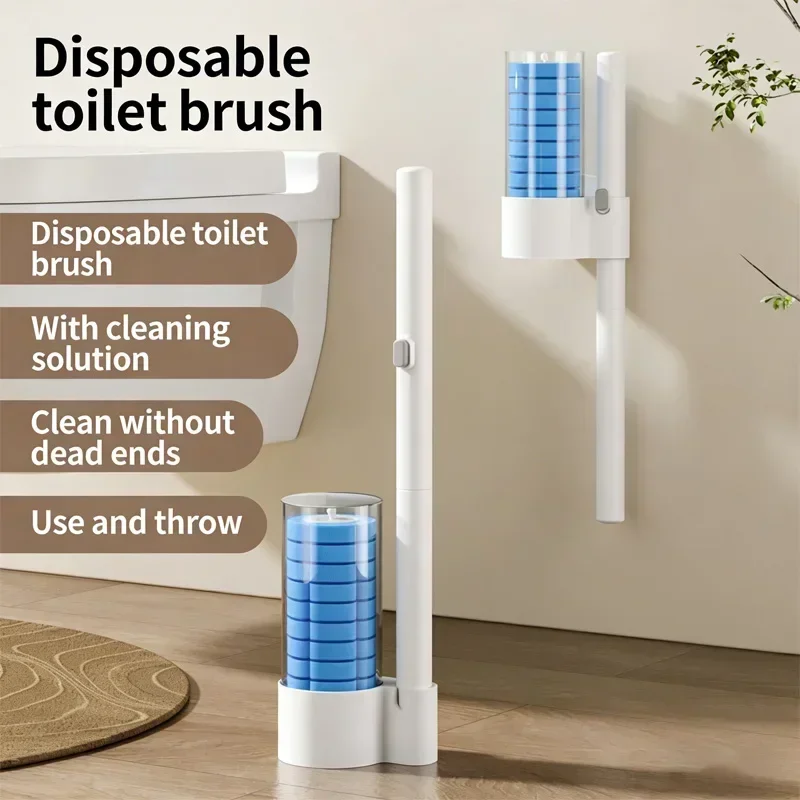 6-24Pcs Disposable Toilet Brush Long Handle Wall-mounted Wc Cleaning Tool Kit with Replaceable Brush Head Bathroom Accessories
6-24Pcs Disposable Toilet Brush Long Handle Wall-mounted Wc Cleaning Tool Kit with Replaceable Brush Head Bathroom Accessories