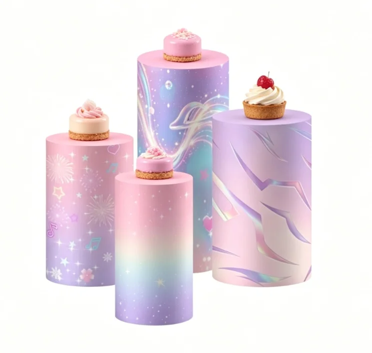 Kpop Music Note Cylinder Pedestal Cover Purple Cake Column Backdrop Baby Shower Girls Birthday Party Decoration Supplies
Kpop Music Note Cylinder Pedestal Cover Purple Cake Column Backdrop Baby Shower Girls Birthday Party Decoration Supplies