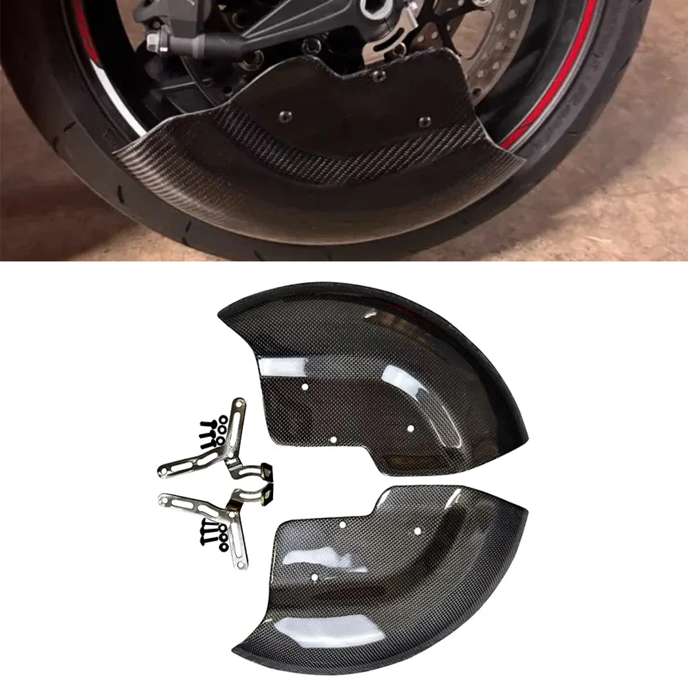 New For Honda CBR650R 2025 100% Carbon Fiber Motorcycle Front Brake Caliper Heat Dissipation Guide Wheel Cover CBR650R 2025
New For Honda CBR650R 2025 100% Carbon Fiber Motorcycle Front Brake Caliper Heat Dissipation Guide Wheel Cover CBR650R 2025