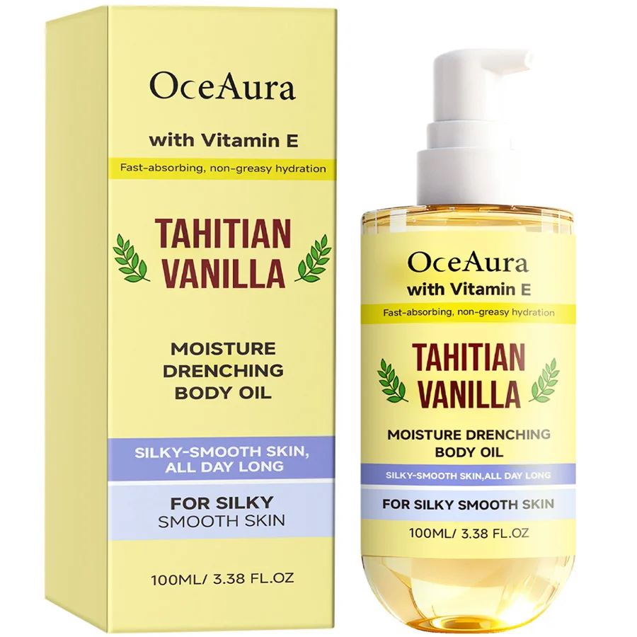 100ml Tahitian Vanilla Scented Body Oil with Vitamin E | Hydrating, Nourishing Dry Skin Moisturizer | Silky Smooth Skin Care
100ml Tahitian Vanilla Scented Body Oil with Vitamin E | Hydrating, Nourishing Dry Skin Moisturizer | Silky Smooth Skin Care