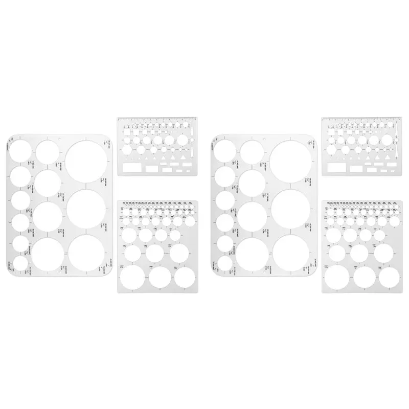 6Pcs Circle Templates For Drafting Flexible Circle Stencils With Geometric Shapes 6 Sizes Plastic Measuring Rulers
6Pcs Circle Templates For Drafting Flexible Circle Stencils With Geometric Shapes 6 Sizes Plastic Measuring Rulers