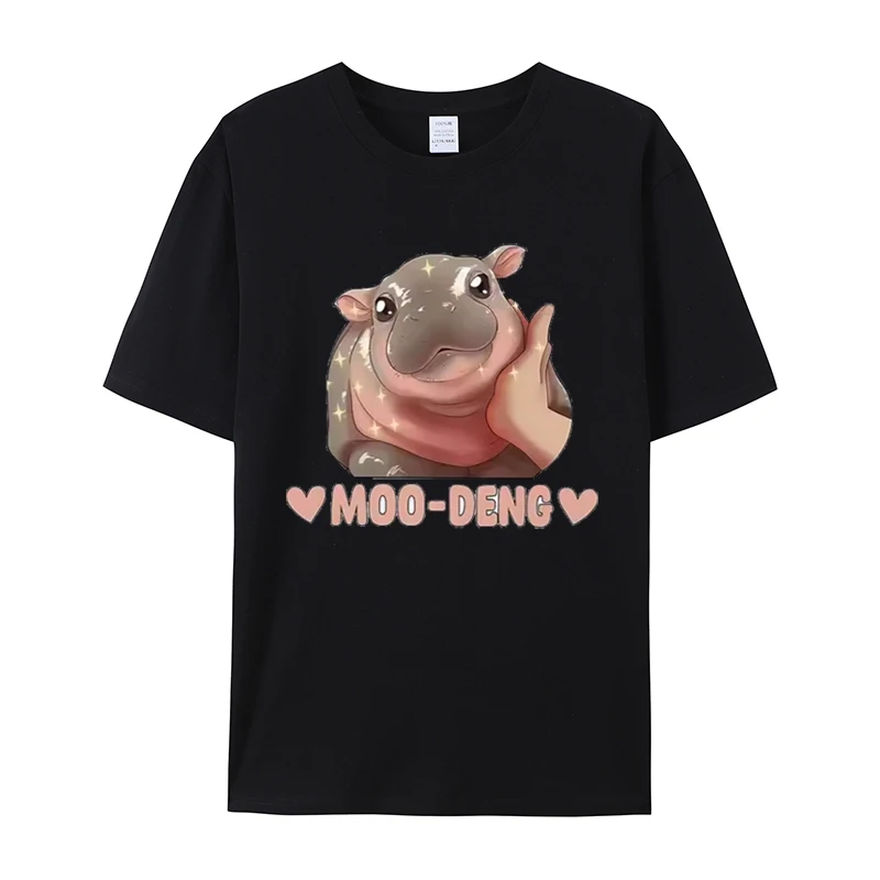 Moo Deng Bouncy Pig in Thai Picture The Cute Baby Hippo T Shirt Men Women Summer Fashion Casual 100% Cotton Short Sleeve T-shirt
Moo Deng Bouncy Pig in Thai Picture The Cute Baby Hippo T Shirt Men Women Summer Fashion Casual 100% Cotton Short Sleeve T-shirt