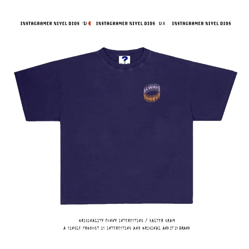 Простая базовая модная американская брендовая мужская футболка с коротким рукавом для летней модной защиты от солнца
Простая базовая модная американская брендовая мужская футболка с коротким рукавом для летней модной защиты от солнца