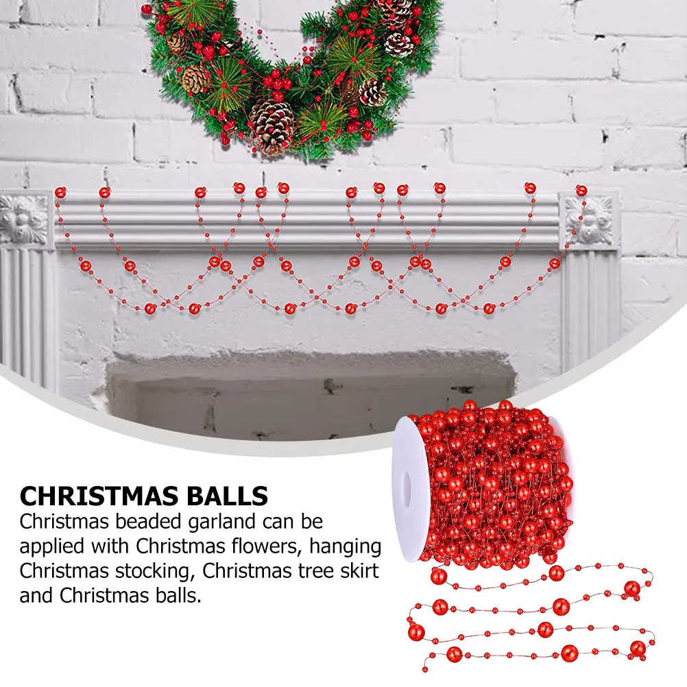 1 Roll Faux Pearl Beads Chain Flexible Lightweight Beaded Garland for Christmas Tree DIY Crafts Decoration Beads Chain Garland
1 Roll Faux Pearl Beads Chain Flexible Lightweight Beaded Garland for Christmas Tree DIY Crafts Decoration Beads Chain Garland