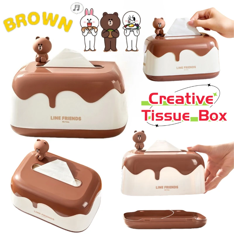 New Brown Sally Choco Cony Film and Television Surrounding Creative Cartoon Paper Box for Living Room Table Tissue Storage Box
New Brown Sally Choco Cony Film and Television Surrounding Creative Cartoon Paper Box for Living Room Table Tissue Storage Box