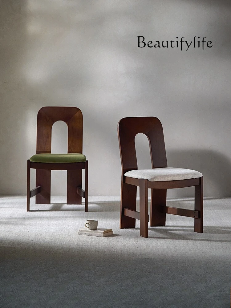 Medieval solid wood home dining table and chairs retro backrest mermaid book table and chair designer dining chair
Medieval solid wood home dining table and chairs retro backrest mermaid book table and chair designer dining chair