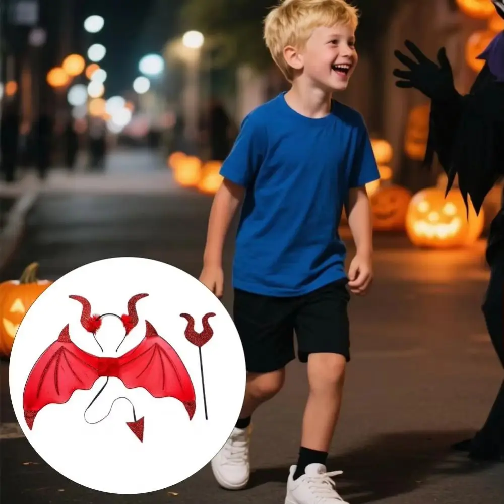 3Pcs/Set Funny Halloween Cosplay Props Bat Wings with Tail Demon Horn Hair Band Halloween Costume Accessories Party Wand
3Pcs/Set Funny Halloween Cosplay Props Bat Wings with Tail Demon Horn Hair Band Halloween Costume Accessories Party Wand