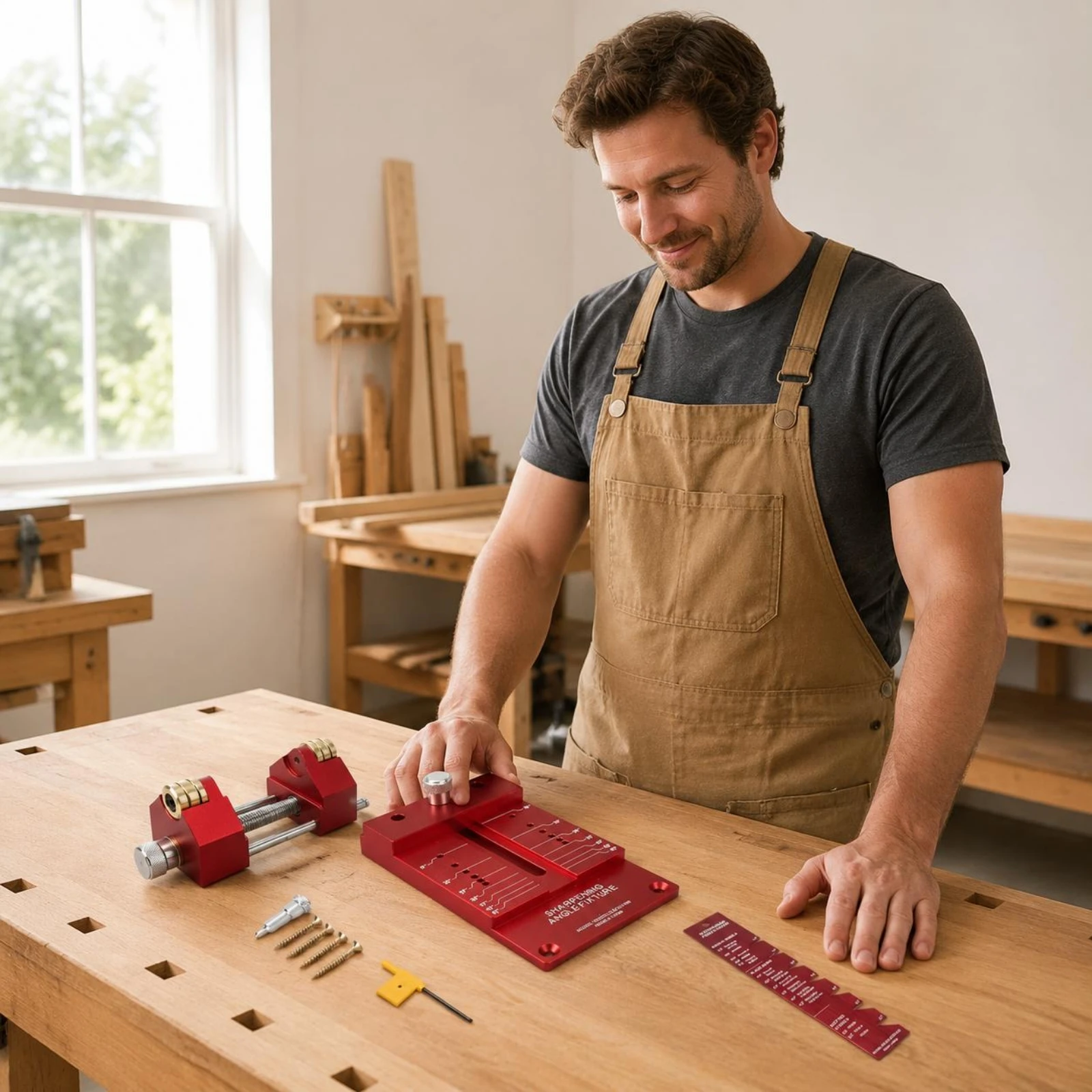 Fixed Angle Sharpening Holder Precise Control Cutting Tool Sharpening Jig Woodworking Cutting Tool Jig Even Roller Glide
Fixed Angle Sharpening Holder Precise Control Cutting Tool Sharpening Jig Woodworking Cutting Tool Jig Even Roller Glide