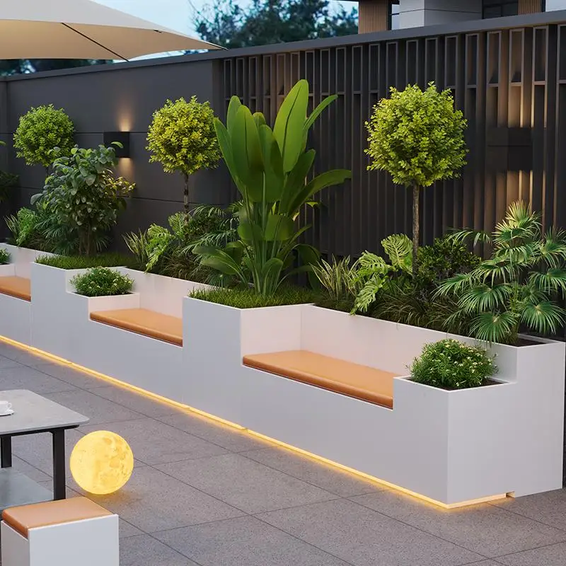 Garden stainless steel flower box outdoor balcony partition storage planting box wrought iron outdoor stool flower pool combinat
Garden stainless steel flower box outdoor balcony partition storage planting box wrought iron outdoor stool flower pool combinat