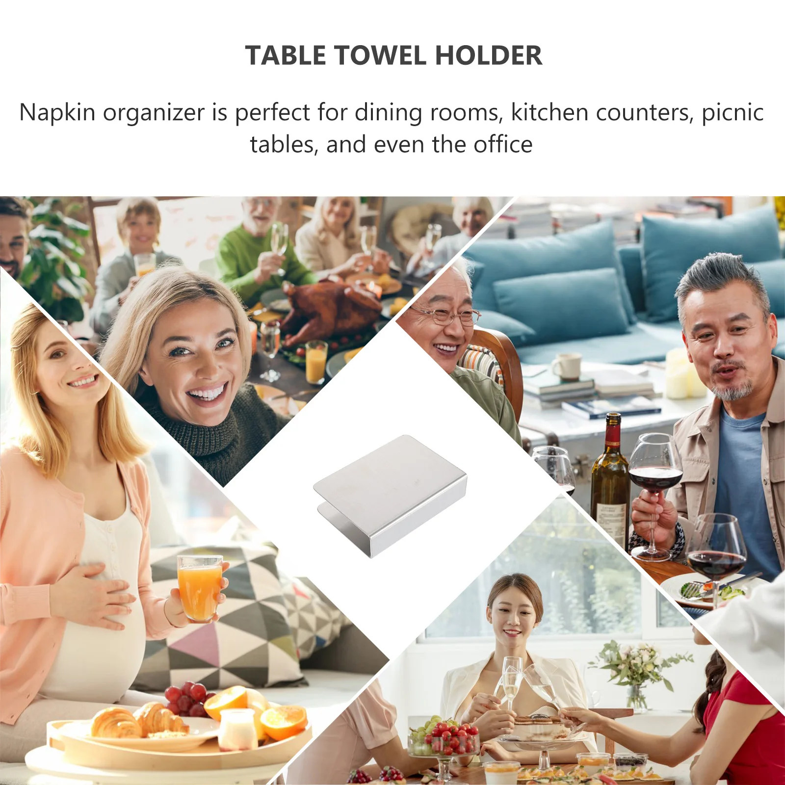 Stainless Steel Napkin Holder Rust Resistant Tissue Storage St Decorative Bracket Modern Style Silver Color
Stainless Steel Napkin Holder Rust Resistant Tissue Storage St Decorative Bracket Modern Style Silver Color