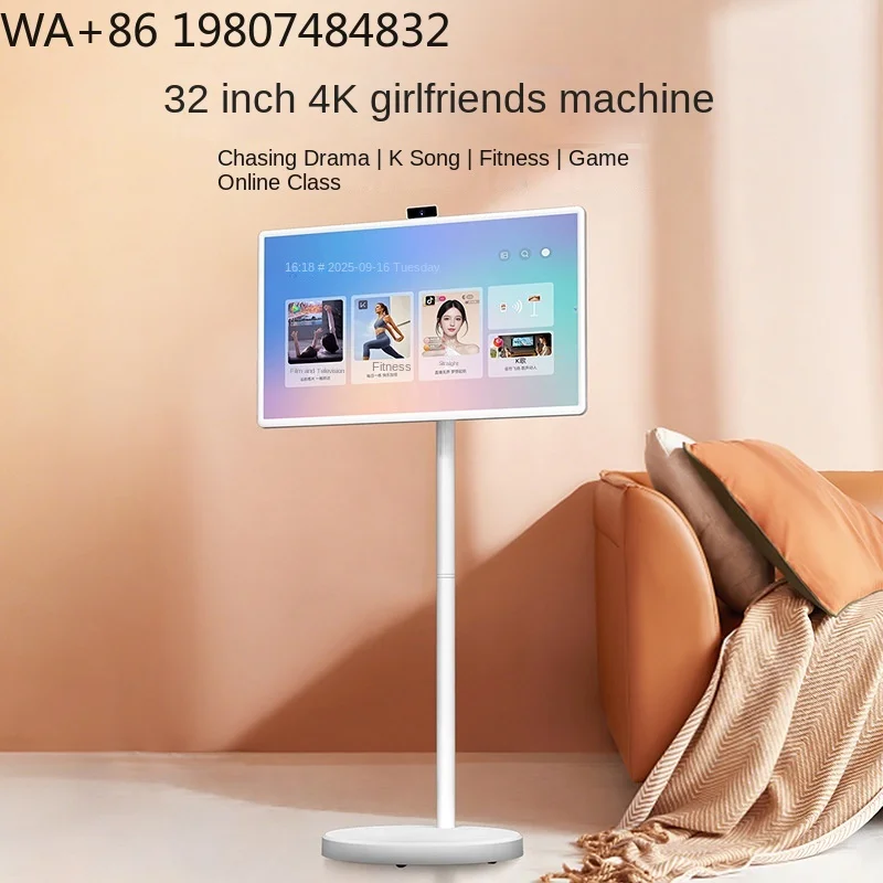 32" 4K LED White Wide Screen Mobile TV, Casual Live Touch Wireless Multimedia All-in-One TV for Home Entertainment
32" 4K LED White Wide Screen Mobile TV, Casual Live Touch Wireless Multimedia All-in-One TV for Home Entertainment