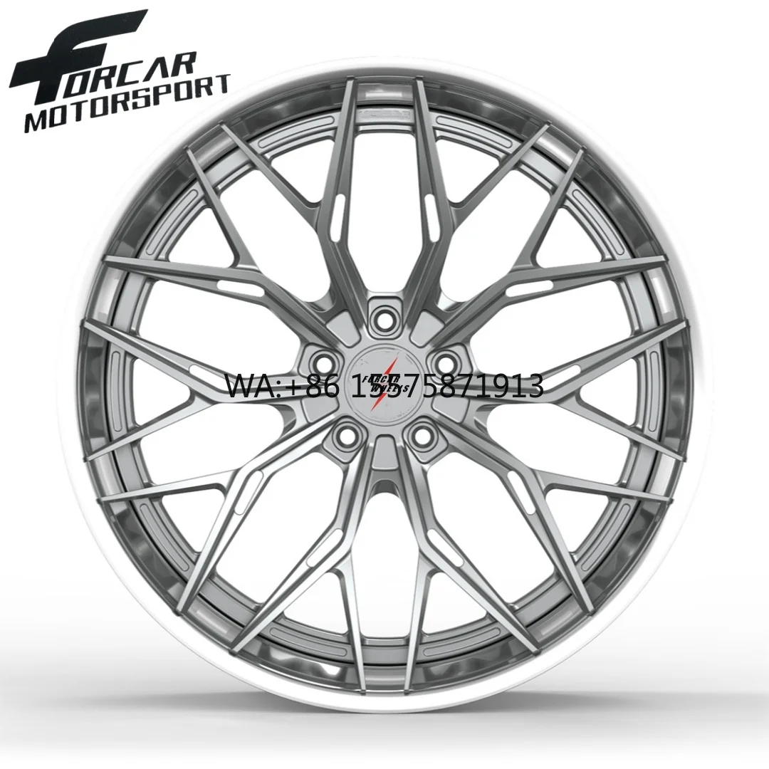 New Popular Design Silver Color High Quality Two-Piece Aluminum T6061 Custom 16-24 Inch Alloy Forged Wheels Rims
New Popular Design Silver Color High Quality Two-Piece Aluminum T6061 Custom 16-24 Inch Alloy Forged Wheels Rims