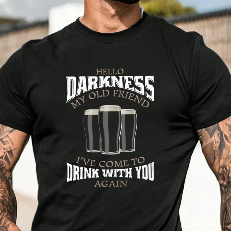 Футболка с забавным принтом «Привет, тьма, мой старый друг» в винтажном стиле, новинка 2026 года, мужская и женская повседневная футболка с короткими рукавами
Футболка с забавным принтом «Привет, тьма, мой старый друг» в винтажном стиле, новинка 2026 года, мужская и женская повседневная футболка с короткими рукавами