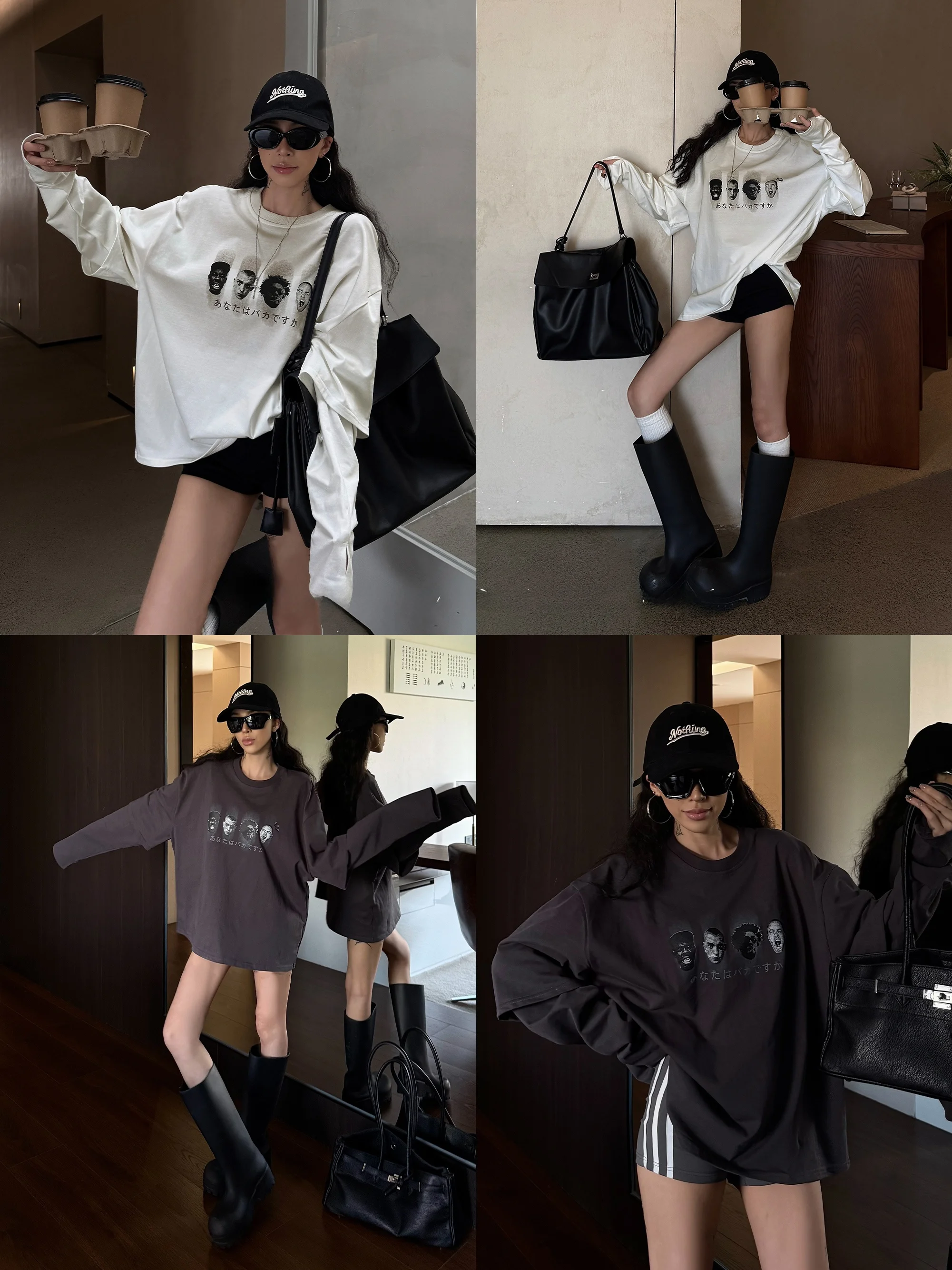 Wilderness Zero American Style Loose Long Sleeve Printed T-Shirt Women's Spring New Unique High Quality Top Casual Cotton rou...
Wilderness Zero American Style Loose Long Sleeve Printed T-Shirt Women's Spring New Unique High Quality Top Casual Cotton rou...