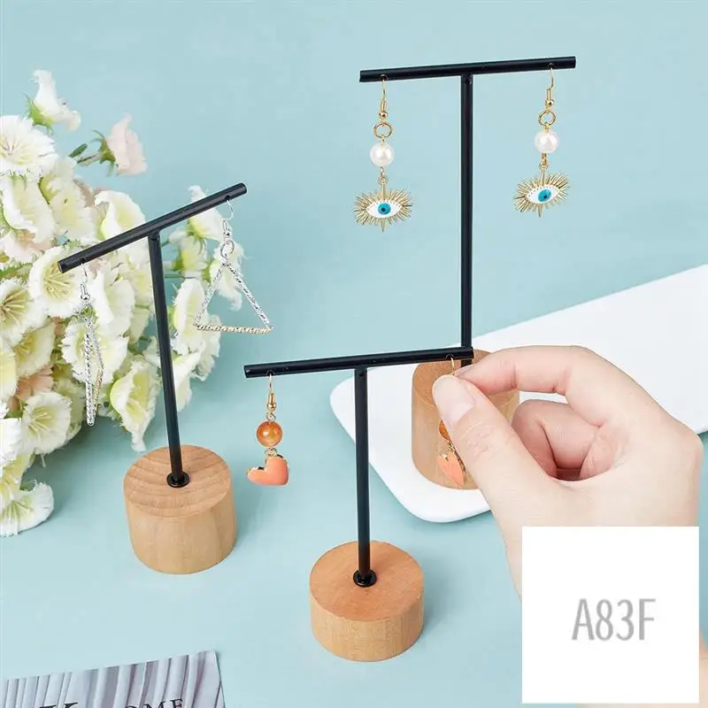 A83F-3Pcs T Bar Earring Display Stand With Wooden Base Jewelry Holders Hanging Jewelry Organizer For Photography Props
A83F-3Pcs T Bar Earring Display Stand With Wooden Base Jewelry Holders Hanging Jewelry Organizer For Photography Props