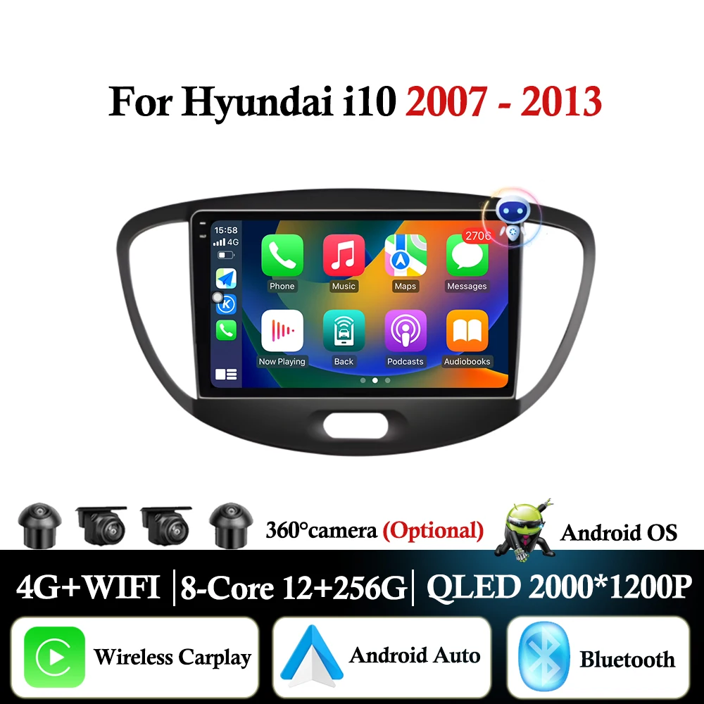 Android Auto Carplay для Hyundai i10 2007-2013, автомобильный радиоприемник, мультимедийный плеер, GPS-навигация, Bluetooth Wi-Fi, DSP, стерео, авторадио
Android Auto Carplay для Hyundai i10 2007-2013, автомобильный радиоприемник, мультимедийный плеер, GPS-навигация, Bluetooth Wi-Fi, DSP, стерео, авторадио