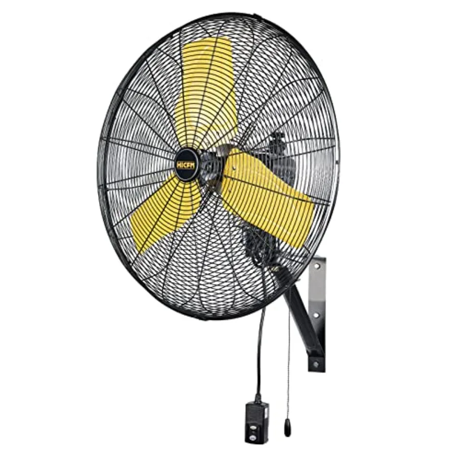 Outdoor commercial garage warehouse workshop factory use, steel construction, black, 24 oscillating wall fan with 8900 CFM airf
Outdoor commercial garage warehouse workshop factory use, steel construction, black, 24 oscillating wall fan with 8900 CFM airf