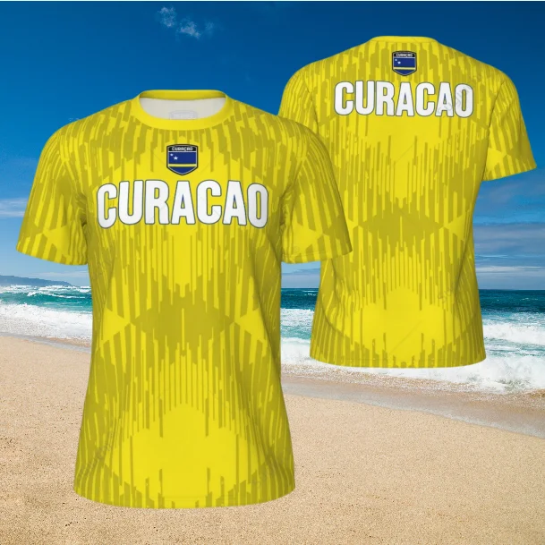 Спортивная сетчатая футболка Curacao 2025 с баннером для бега, футбола, тенниса, футбола с индивидуальной 3D-принтом для фитнеса
Спортивная сетчатая футболка Curacao 2025 с баннером для бега, футбола, тенниса, футбола с индивидуальной 3D-принтом для фитнеса