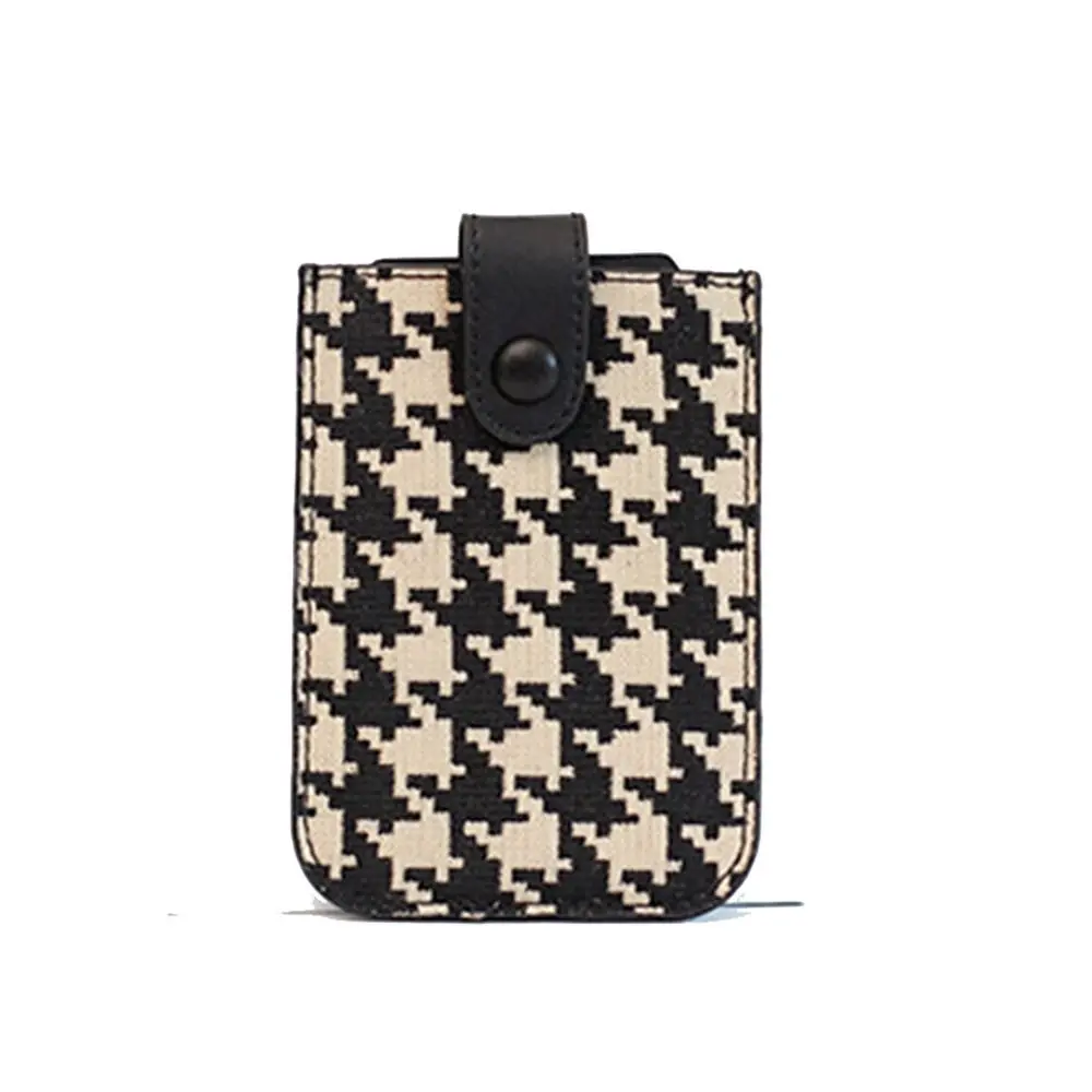 PU Leather Houndstooth Card Bag Pull-out Type Card Pocket Card Holders Clutch Clutch Bag Korean Style Short Wallet Female
PU Leather Houndstooth Card Bag Pull-out Type Card Pocket Card Holders Clutch Clutch Bag Korean Style Short Wallet Female