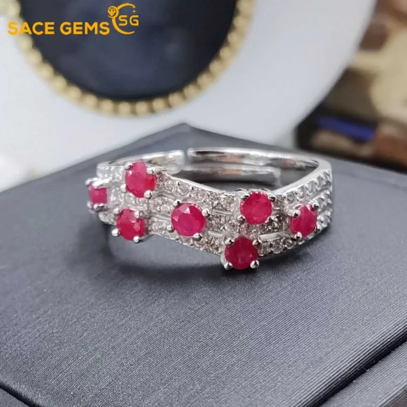SACE GEMS новые 925 пробы серебряные сертифицированные 2,5 мм натуральные рубиновые кольца для женщин обручальные Коктейльные бриллиантовые ювелирные изделия в подарок
SACE GEMS новые 925 пробы серебряные сертифицированные 2,5 мм натуральные рубиновые кольца для женщин обручальные Коктейльные бриллиантовые ювелирные изделия в подарок