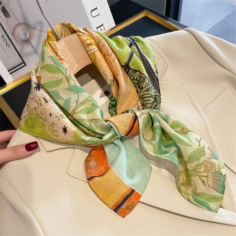 Women Square Handkerchief Headband Luxury Pure Silk Scarf Cotton Floral Bag Scarfs Female Small Neck Scarves For Ladies Bandana
Women Square Handkerchief Headband Luxury Pure Silk Scarf Cotton Floral Bag Scarfs Female Small Neck Scarves For Ladies Bandana