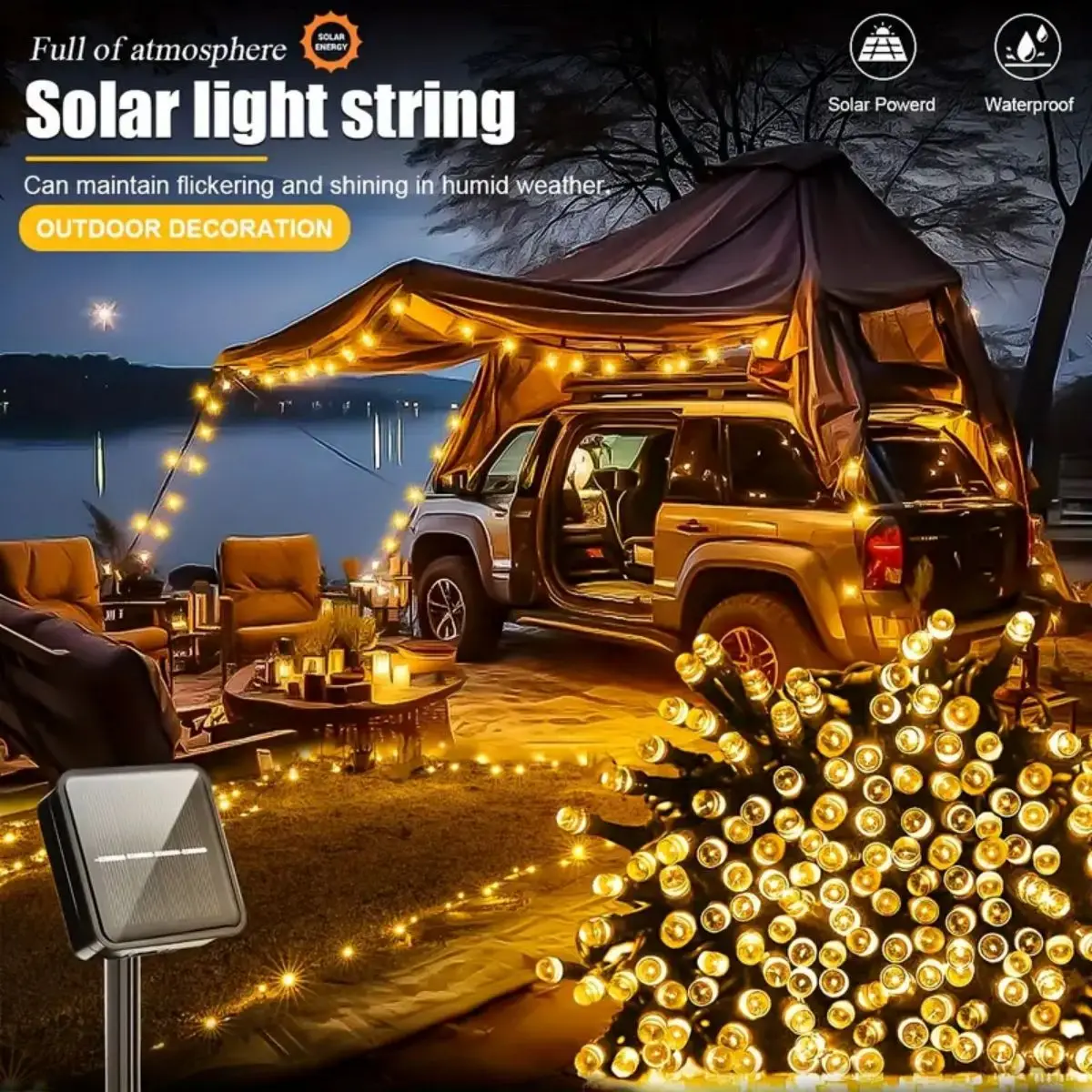 1pc 100LED Solar String Lights Outdoor Garden Solar Fairy Lights with 8 Lighting Modes For Home Patio Yard Xmas Tree Door Decor
1pc 100LED Solar String Lights Outdoor Garden Solar Fairy Lights with 8 Lighting Modes For Home Patio Yard Xmas Tree Door Decor