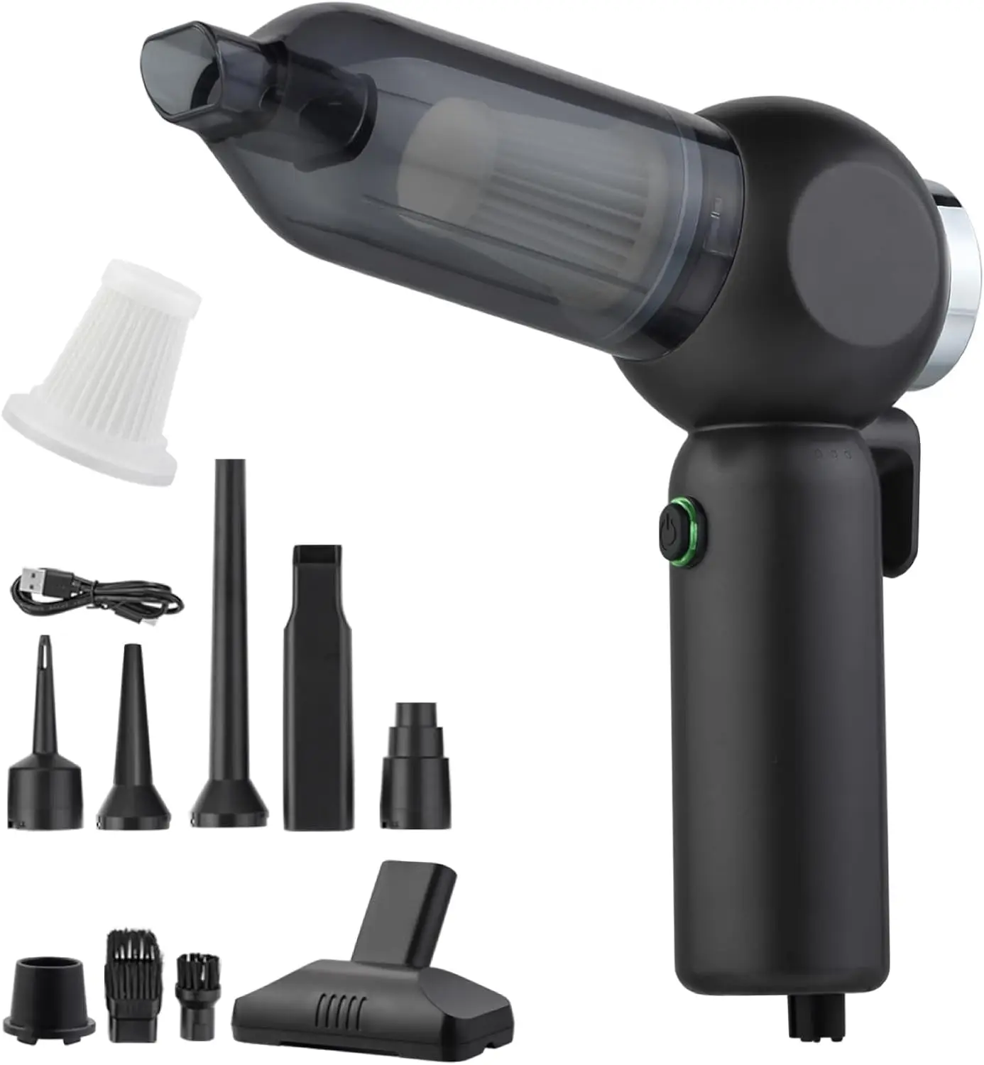 Handheld Car Vacuum Cleaner, 6-in-1 Cordless Portable with Brushless Motor, 17000PA Suction for Car, Home, Office
Handheld Car Vacuum Cleaner, 6-in-1 Cordless Portable with Brushless Motor, 17000PA Suction for Car, Home, Office