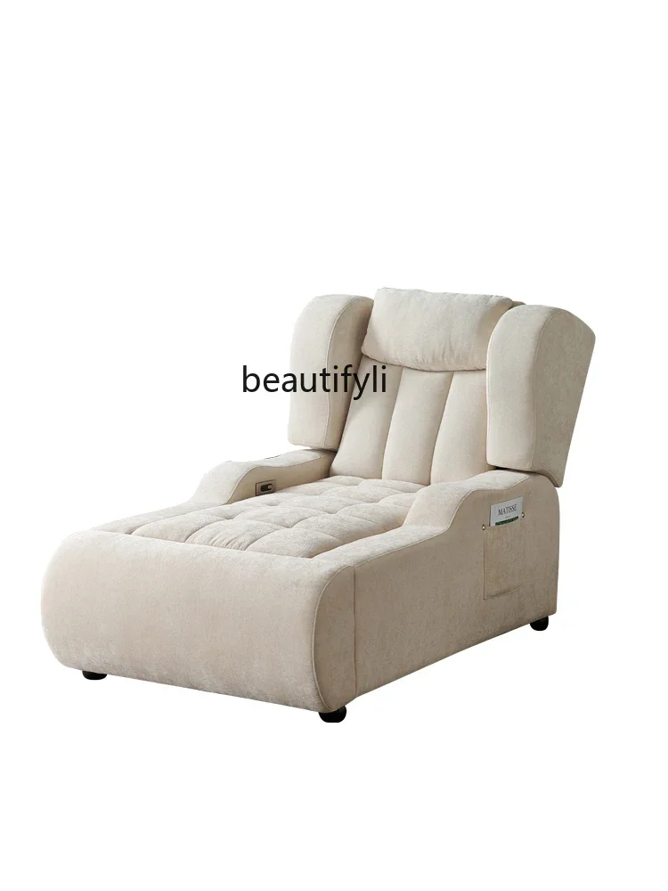 A Fabric Electric Single Sofa Bed Recliner Single Balcony Leisure Recliner Living Room
A Fabric Electric Single Sofa Bed Recliner Single Balcony Leisure Recliner Living Room