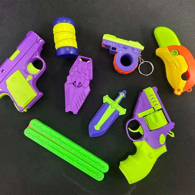 8 PCS Fidget Toy Gun, 1911 Stress Shot Toy Gun Set for Adults & Kids, 3D Printed Peace Pistol Magnetic Fidget Slider Toy
8 PCS Fidget Toy Gun, 1911 Stress Shot Toy Gun Set for Adults & Kids, 3D Printed Peace Pistol Magnetic Fidget Slider Toy