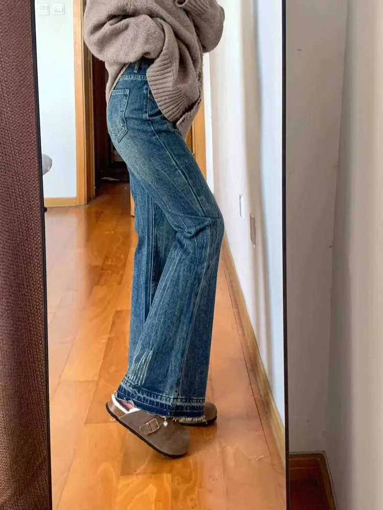 Джинсы-колокольчики с высокой талией, женские утягивающие винтажные свободные леггинсы с высокой посадкой, брюки-колокольчики длиной до пола, весна 2024, новинка
Джинсы-колокольчики с высокой талией, женские утягивающие винтажные свободные леггинсы с высокой посадкой, брюки-колокольчики длиной до пола, весна 2024, новинка