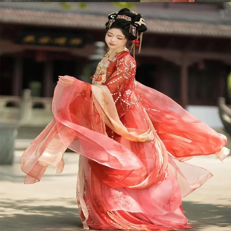 Hanfu Dress Women Chinese Ancient Red Embroidered Hanfu Suits Female Stage Performance Carnival Cosplay Costume Hanfu Dress
Hanfu Dress Women Chinese Ancient Red Embroidered Hanfu Suits Female Stage Performance Carnival Cosplay Costume Hanfu Dress