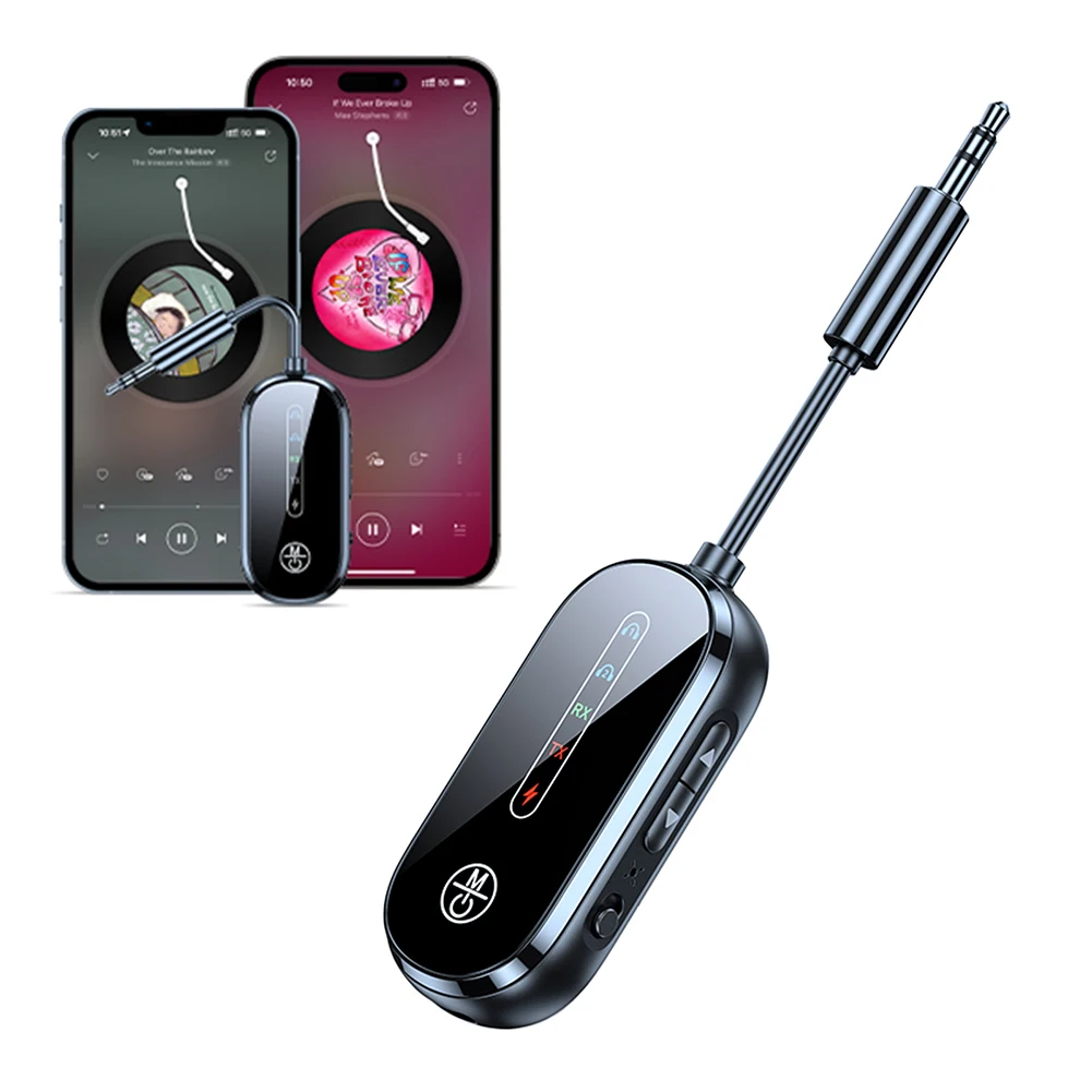 Bluetooth-совместимый передатчик-приемник 3,5 мм с низкой задержкой для самолета Bluetooth-совместимый адаптер 5.4 Беспроводной аудиопередатчик
Bluetooth-совместимый передатчик-приемник 3,5 мм с низкой задержкой для самолета Bluetooth-совместимый адаптер 5.4 Беспроводной аудиопередатчик