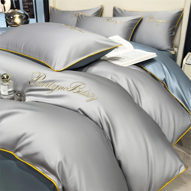 4pcs 100% Egyptian Cotton Duvet Cover Set
4pcs 100% Egyptian Cotton Duvet Cover Set