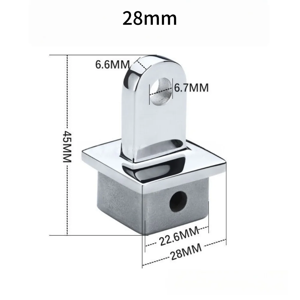 Slip Cap for Marine For Bimini Top Frames Designed for 28mm and 32mm Square Tubing Smooth Adjustment 316 SS Construction
Slip Cap for Marine For Bimini Top Frames Designed for 28mm and 32mm Square Tubing Smooth Adjustment 316 SS Construction