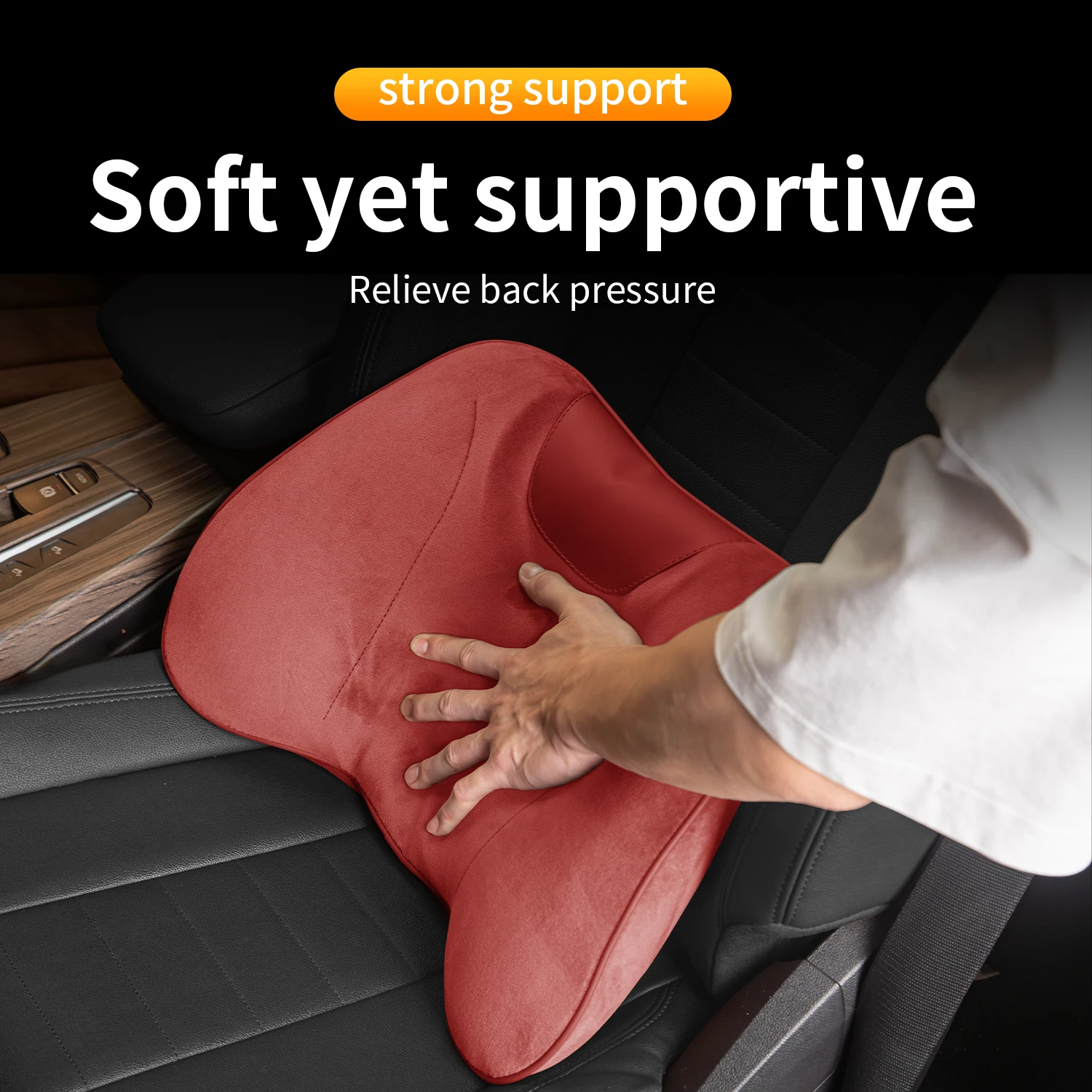 Car seat lumbar pillow suitable for Hongqi EHS7/EH7/HS5/H9/E-HS9/L1 ergonomically fits waist and back curves and fills seat gaps
Car seat lumbar pillow suitable for Hongqi EHS7/EH7/HS5/H9/E-HS9/L1 ergonomically fits waist and back curves and fills seat gaps