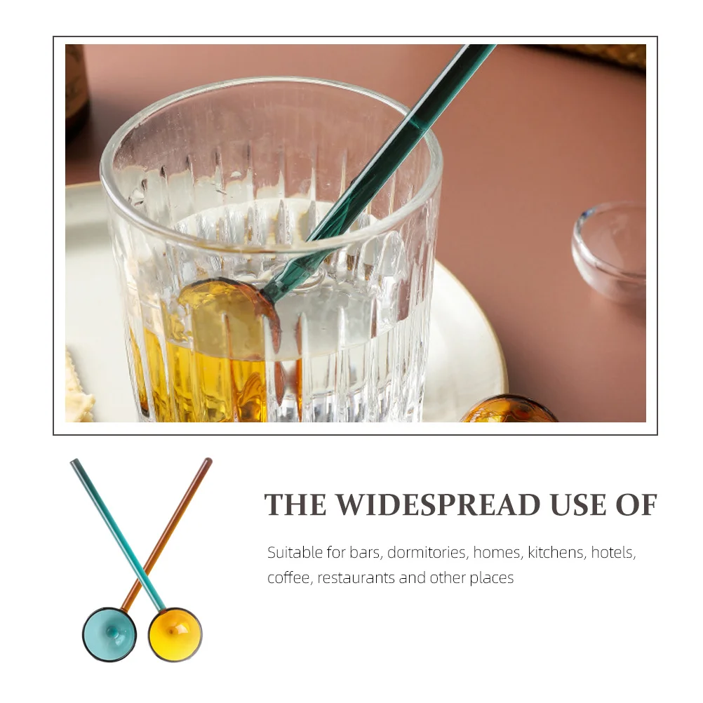 2Pcs Premium Glass Mixing Spoons with Long Handle for Coffee Milk Sugar Dessert Heat Resistant Dishwasher Safe Kitchen Dining
2Pcs Premium Glass Mixing Spoons with Long Handle for Coffee Milk Sugar Dessert Heat Resistant Dishwasher Safe Kitchen Dining