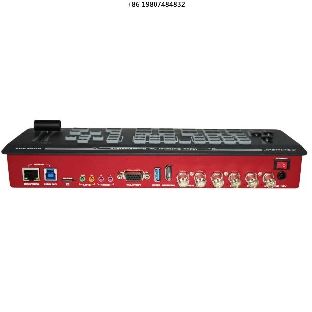 Aluminum 2PGM/Multiview Record Stream Equipment HDS6305 4-Channel SDI UVC RTMP Live Video Mixer PIP Chroma T-bar
Aluminum 2PGM/Multiview Record Stream Equipment HDS6305 4-Channel SDI UVC RTMP Live Video Mixer PIP Chroma T-bar