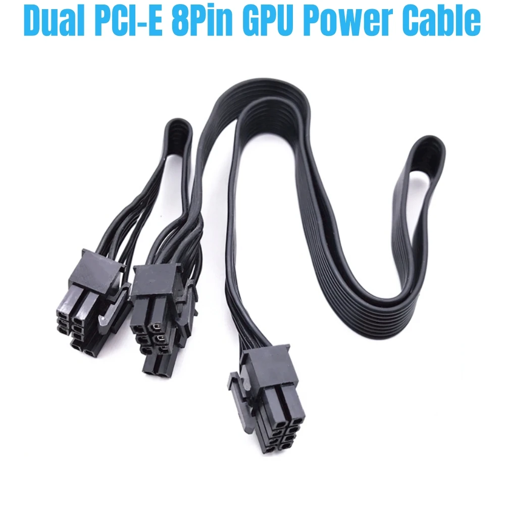 Dual PCIe 8Pin 6+2Pin GPU Graphics Card Power Cable for Corsair TX850M, TX750M, TX650M, TX550M Modular Power PSU, 60+20 CM 18AWG
Dual PCIe 8Pin 6+2Pin GPU Graphics Card Power Cable for Corsair TX850M, TX750M, TX650M, TX550M Modular Power PSU, 60+20 CM 18AWG