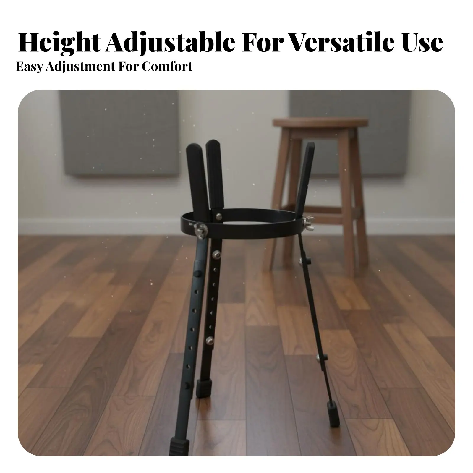 African Drum Stand Universal Fit African Hand Drum Stand Adjustable Height Percussion Hardware for Beginners, Stage Performance
African Drum Stand Universal Fit African Hand Drum Stand Adjustable Height Percussion Hardware for Beginners, Stage Performance