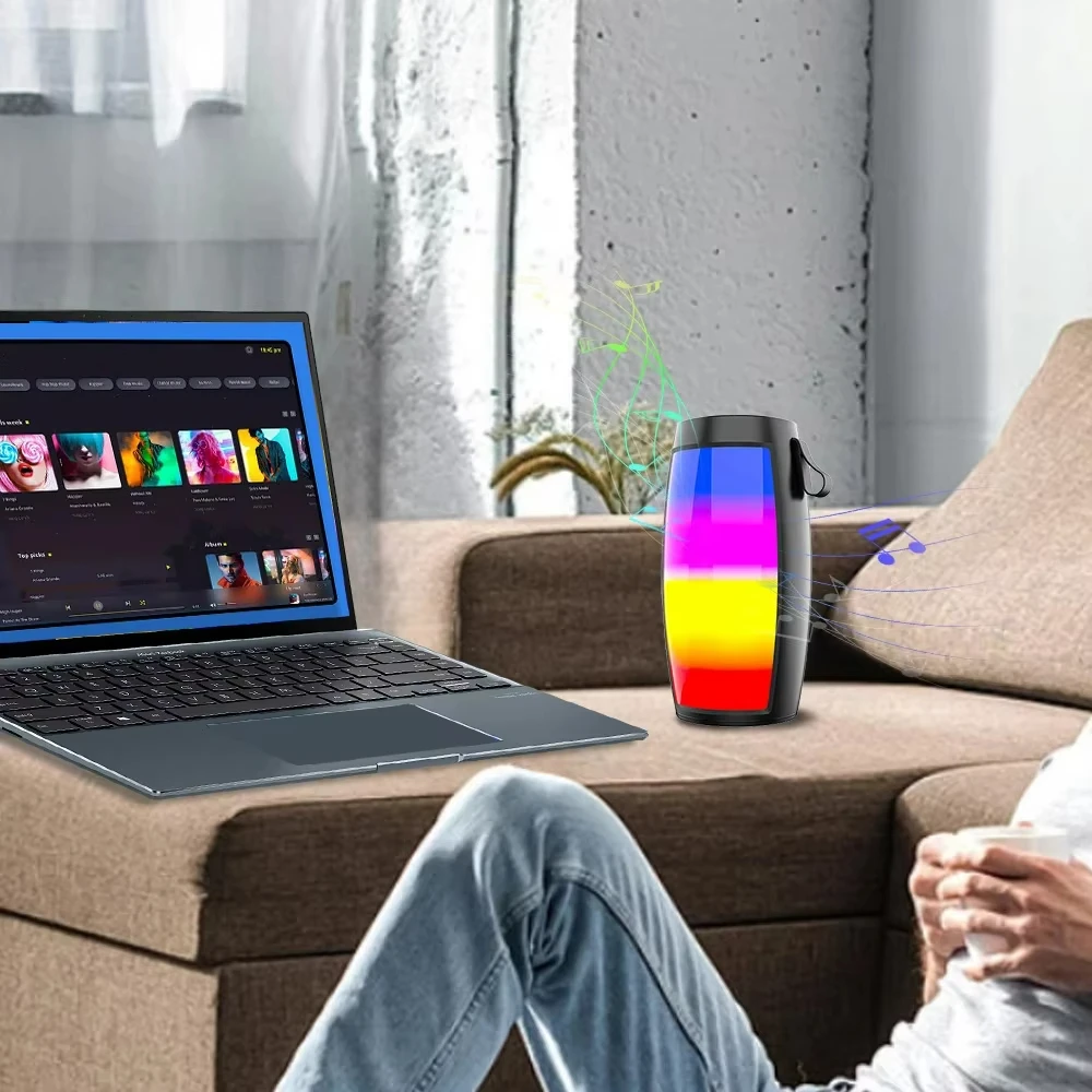 Portable Bluetooth Speakers LED Lights Loudspeaker Outdoor Supports TF Car Audio Gift Wireless Sound Box
Portable Bluetooth Speakers LED Lights Loudspeaker Outdoor Supports TF Car Audio Gift Wireless Sound Box