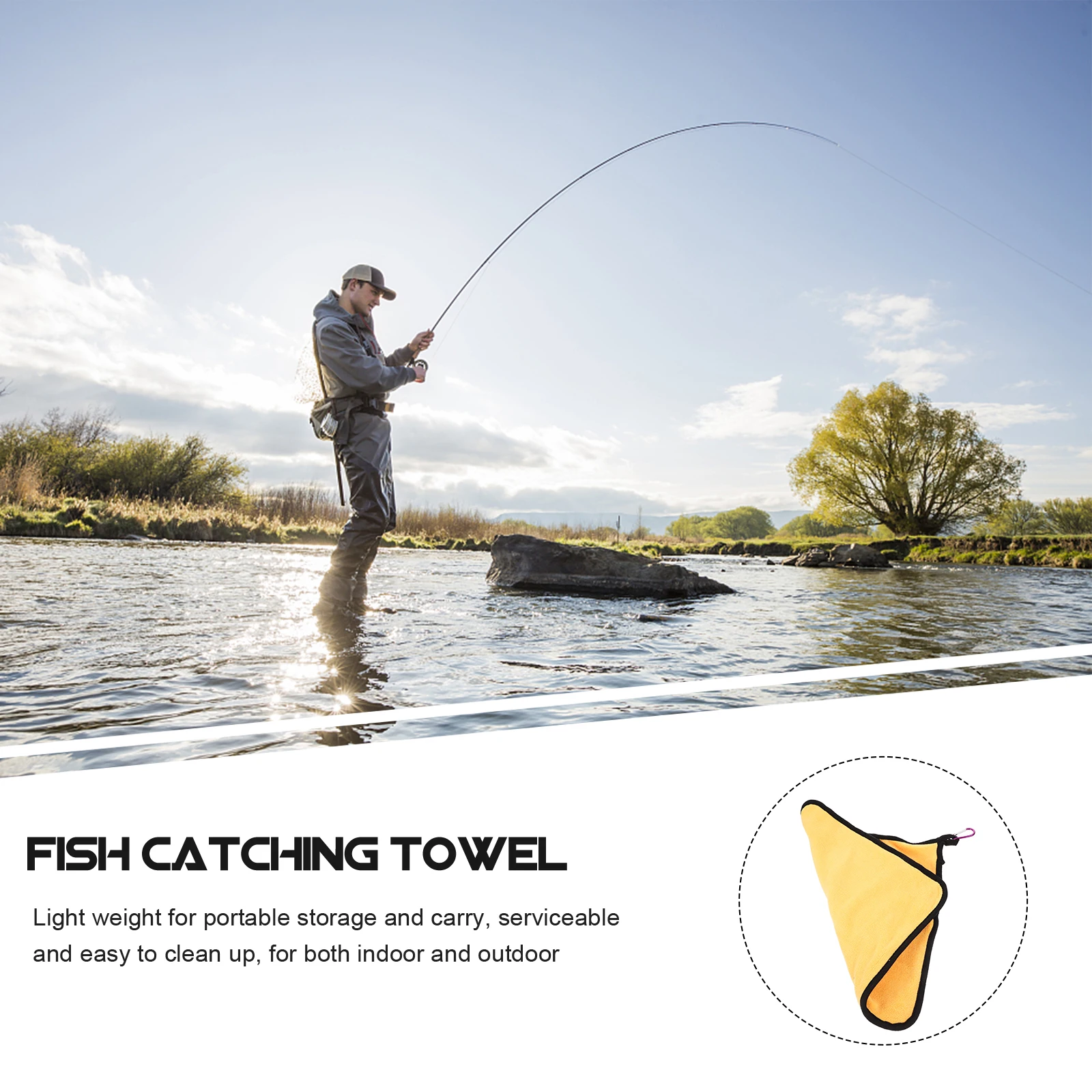 2Pcs Fishing Towel Waterproof Non-slip Portable Seawater Freshwater Practical Enhanced Water Absorption
2Pcs Fishing Towel Waterproof Non-slip Portable Seawater Freshwater Practical Enhanced Water Absorption