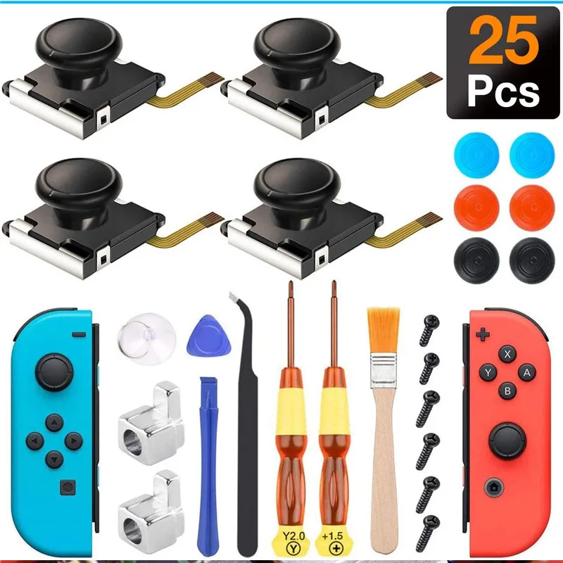 for Joycon Joystick Replacement 4 Pack for Fix Drift Nintendo Switch Joy-Con Controller & Switch Lite Joystick Replacement
for Joycon Joystick Replacement 4 Pack for Fix Drift Nintendo Switch Joy-Con Controller & Switch Lite Joystick Replacement