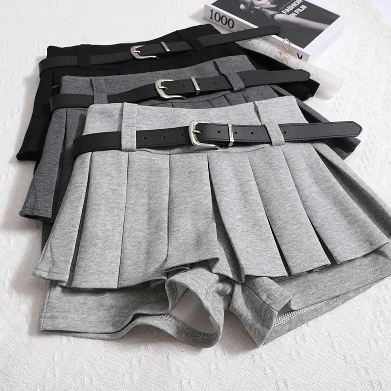 Arazooyi Womens Shorts Autumn Winter Belt High Waist Fluffy Pleated A-line Short Pants Korean Fashion Sexy Y2k All Match Clothes
Arazooyi Womens Shorts Autumn Winter Belt High Waist Fluffy Pleated A-line Short Pants Korean Fashion Sexy Y2k All Match Clothes