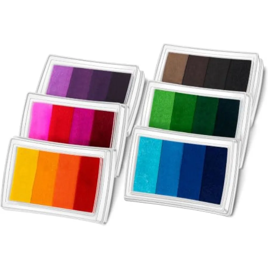MERDTTES Rainbow Craft Ink Pads, Washable Finger Ink Pads for Stamps for DIY, Paper, Wood Fabric, Scrapbooking, Rubber Stamps
MERDTTES Rainbow Craft Ink Pads, Washable Finger Ink Pads for Stamps for DIY, Paper, Wood Fabric, Scrapbooking, Rubber Stamps