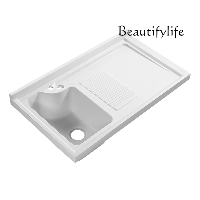 Balcony Quartz Stone Integrated Basin Countertop with Washboard Sink Laundry Pool Countertop Basin
Balcony Quartz Stone Integrated Basin Countertop with Washboard Sink Laundry Pool Countertop Basin